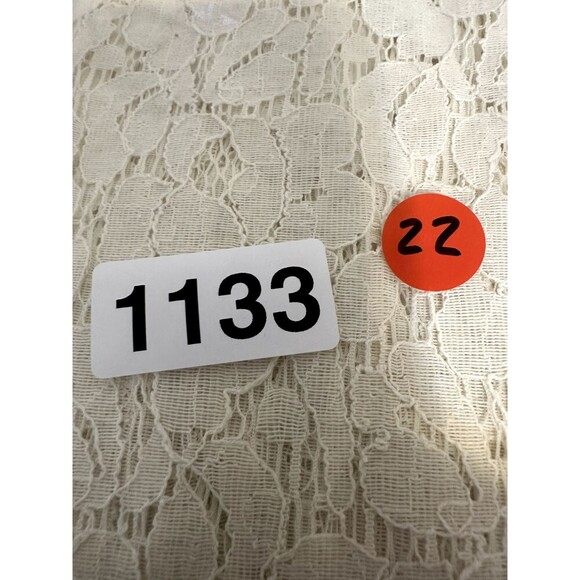 JCP Womans Sheer Floral Lace Top Size 1X Boho Western Quiet Luxury Capsule - Picture 11 of 12